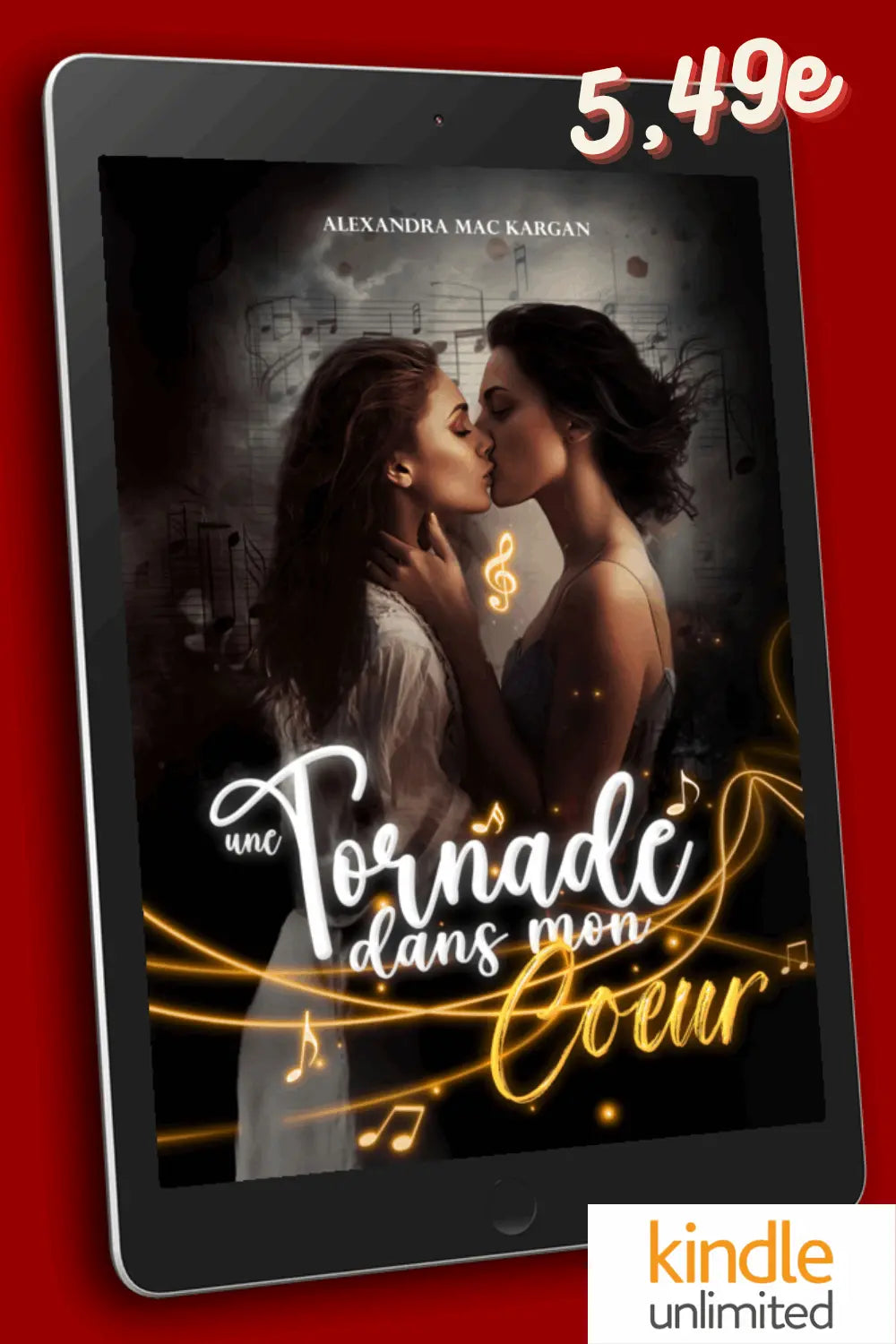 Une tornade dans mon coeur - Romance contemporaine - Broché Dédicacé Alexandra Mac Kargan