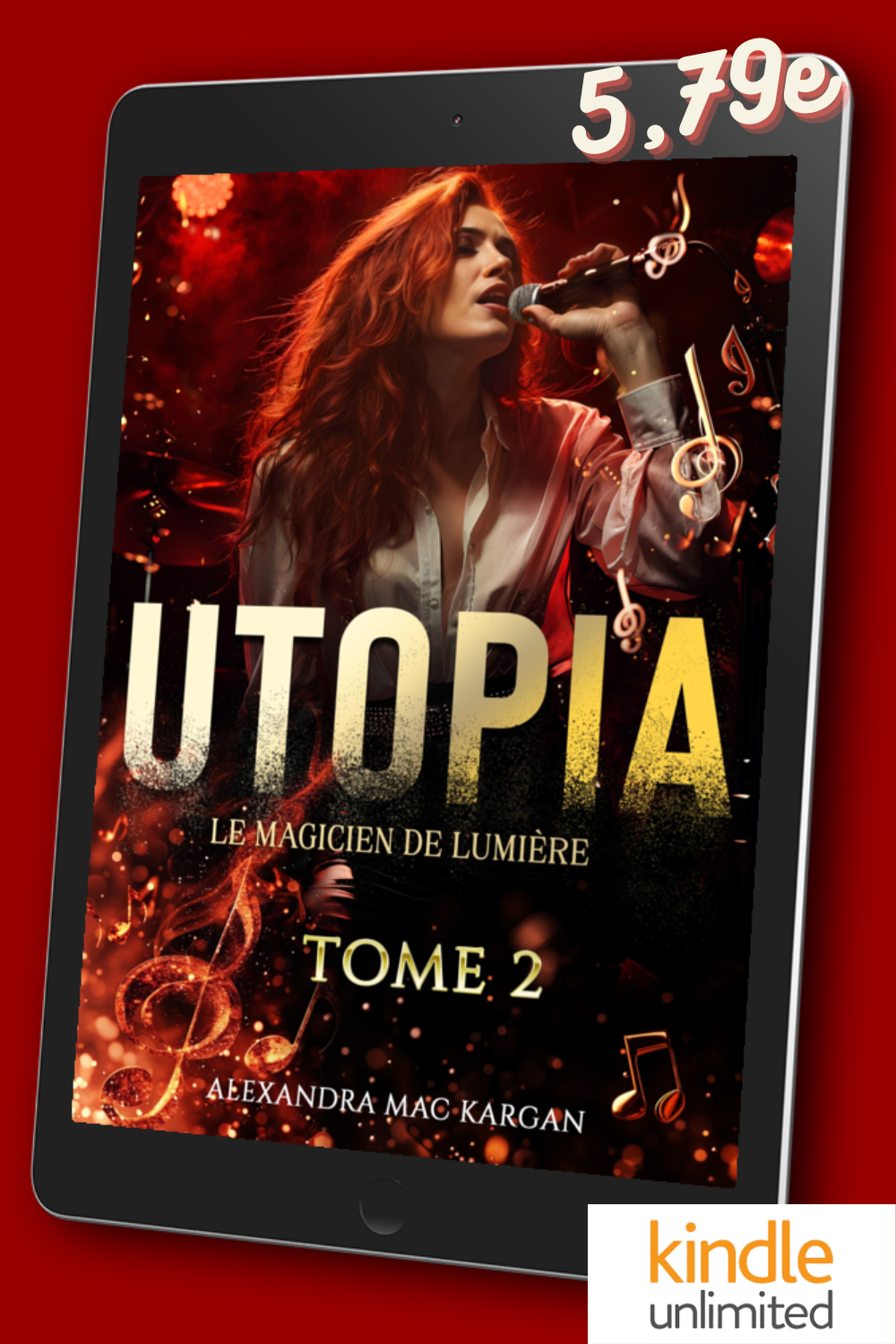 Utopia T2 - Le magicien de lumière - Romance fantastique - Broché Dédicacé