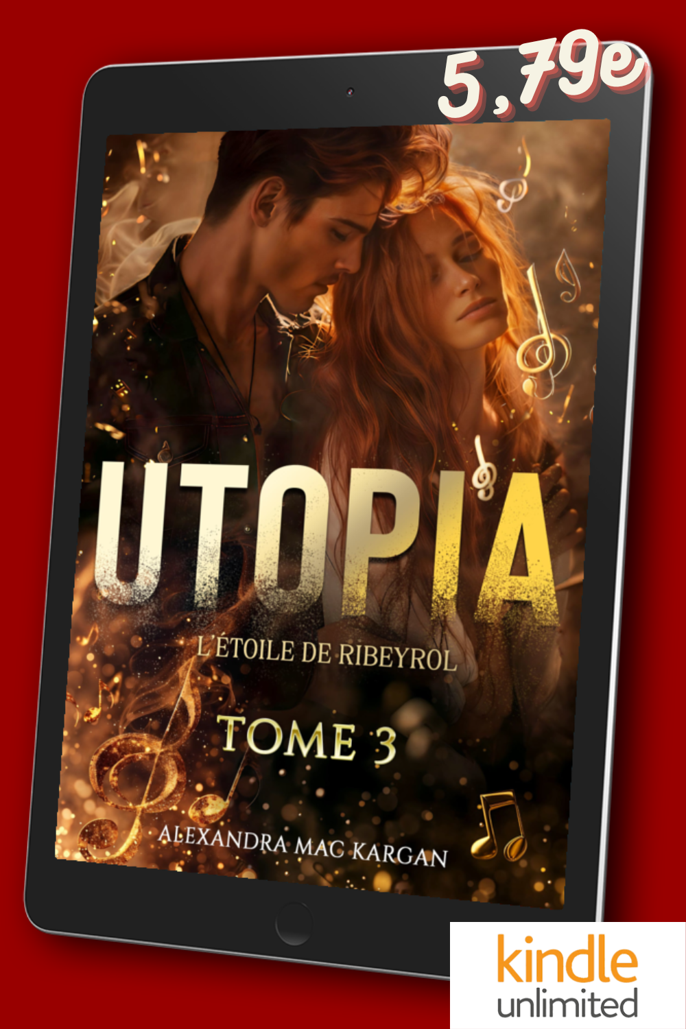 Utopia T3 - L'étoile de Ribeyrol - Romance fantastique - Broché Dédicacé