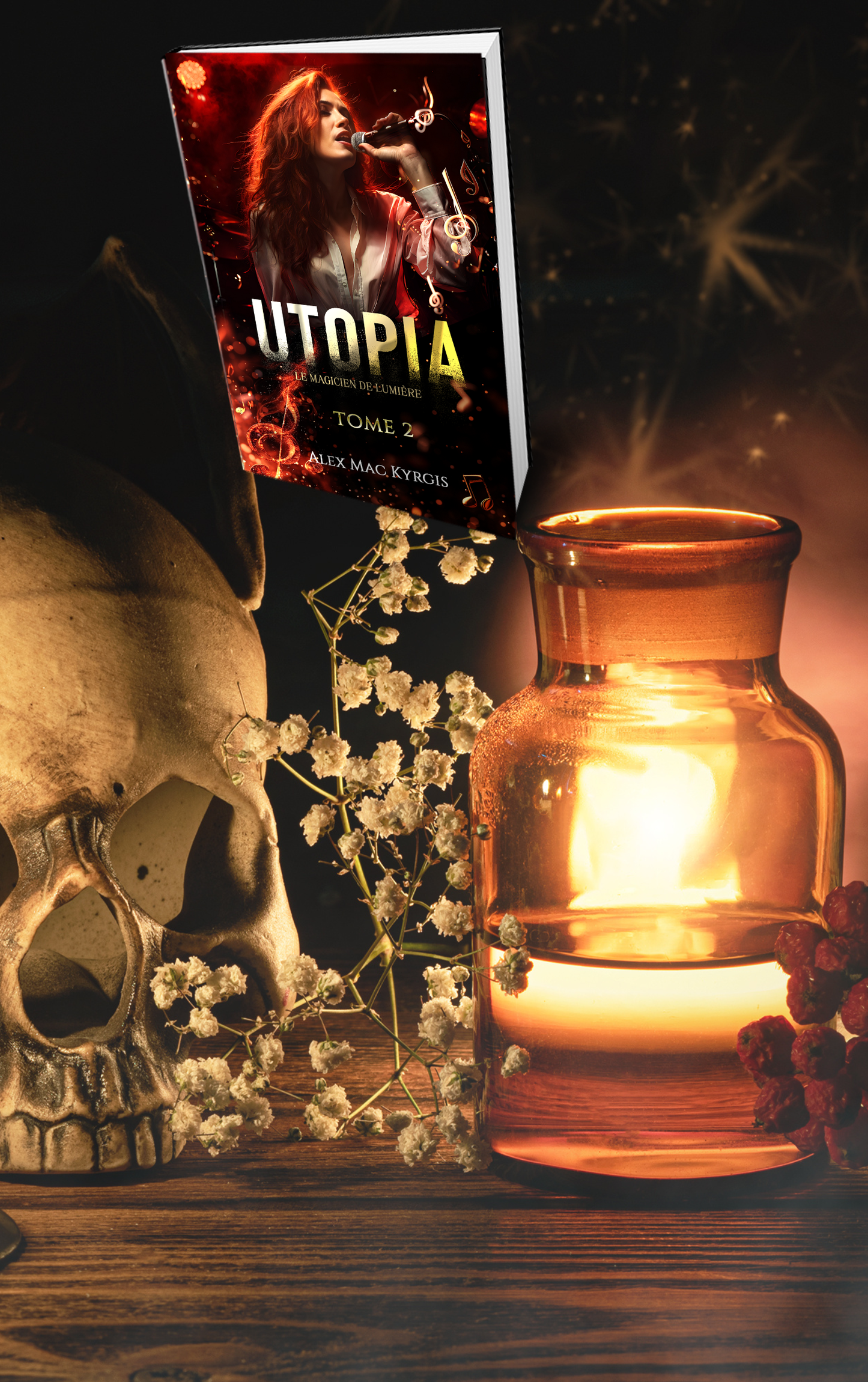 Utopia T2 - Le magicien de lumière - Romance fantastique - Broché Dédicacé