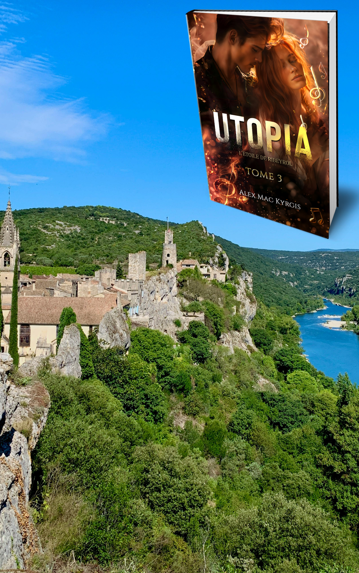 Utopia T3 - L'étoile de Ribeyrol - Romance fantastique - Broché Dédicacé