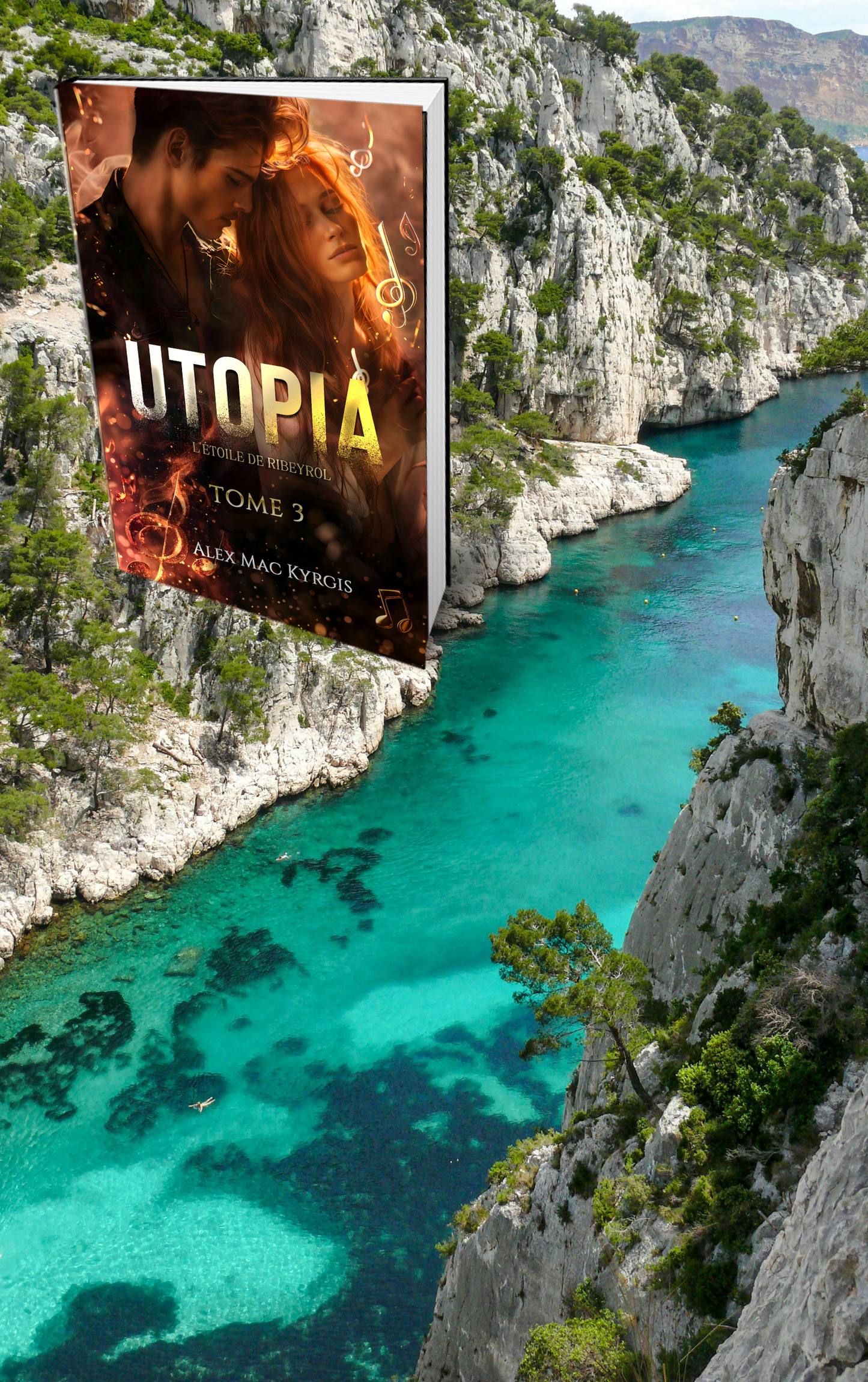 Utopia T3 - L'étoile de Ribeyrol - Romance fantastique - Broché Dédicacé